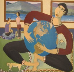 Perspective by Bea Garth, copyright 2014 acrylic on canvas 24 x 24